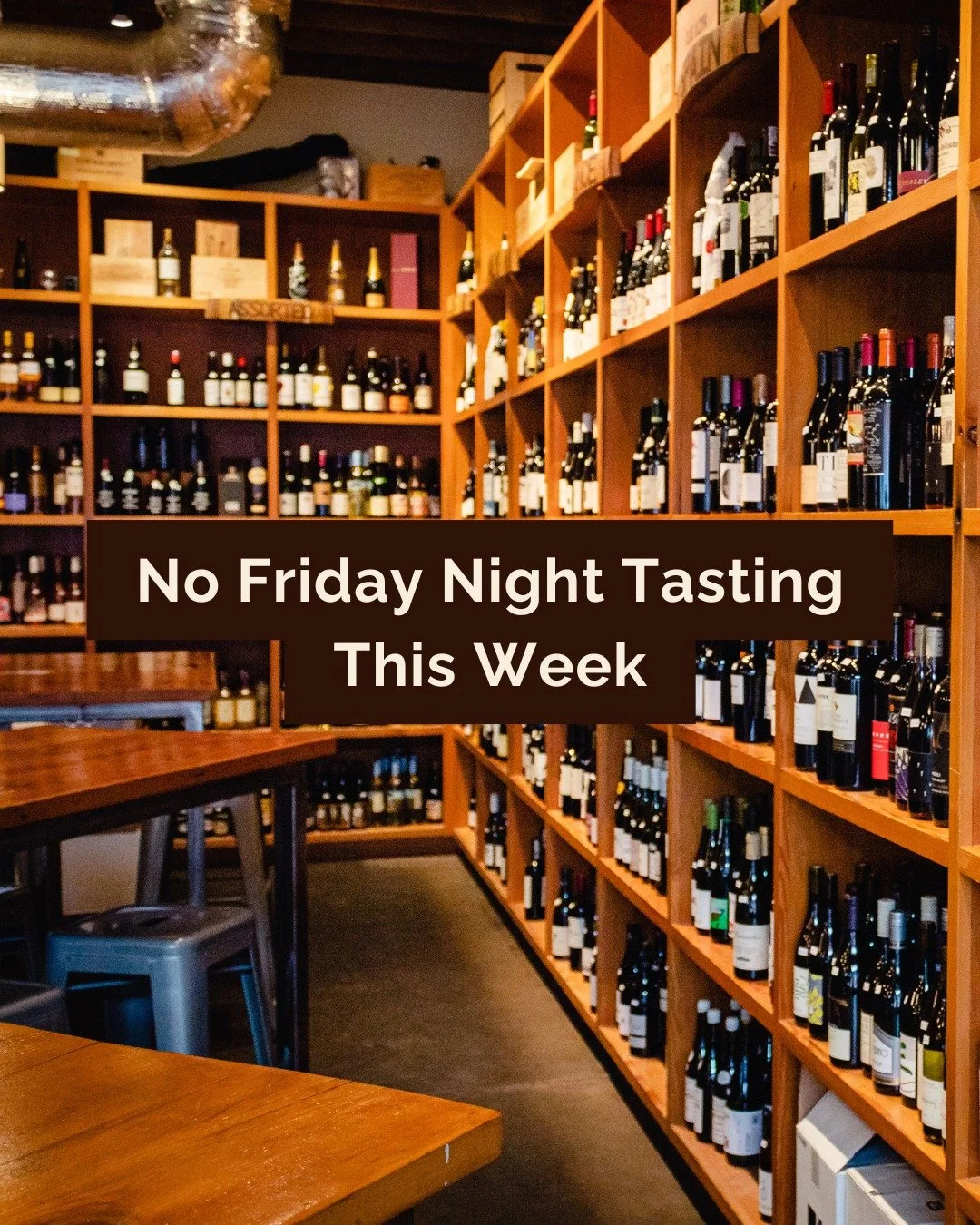 Heads up, friends 🍷 There will be no Friday Night Tasting this week.

But, mark your calendars for next Friday, Feb 6 when we&rsquo;ll be pouring The Many Faces of Grenache.

Same time, same vibes. We&rsquo;ll see you then.