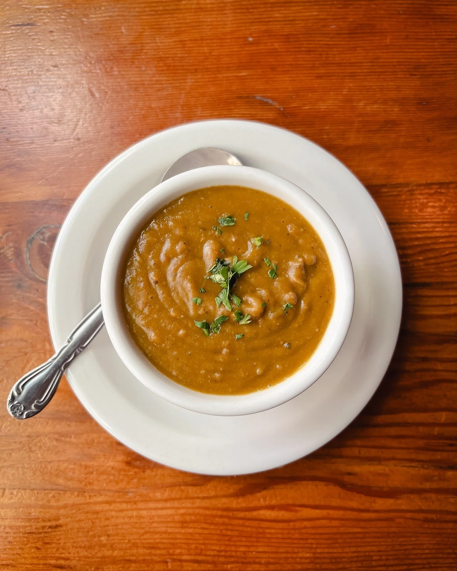 Soups On 🍲

Here&rsquo;s what you can get in a bowl or cup today at Portland Bottle Shop:

Split Pea (DF, GF, V)
Hearty, simple, does the trick.

Chicken &amp; Andouille Sausage Gumbo (DF)
Served over rice, topped with green onions. A little kick, p