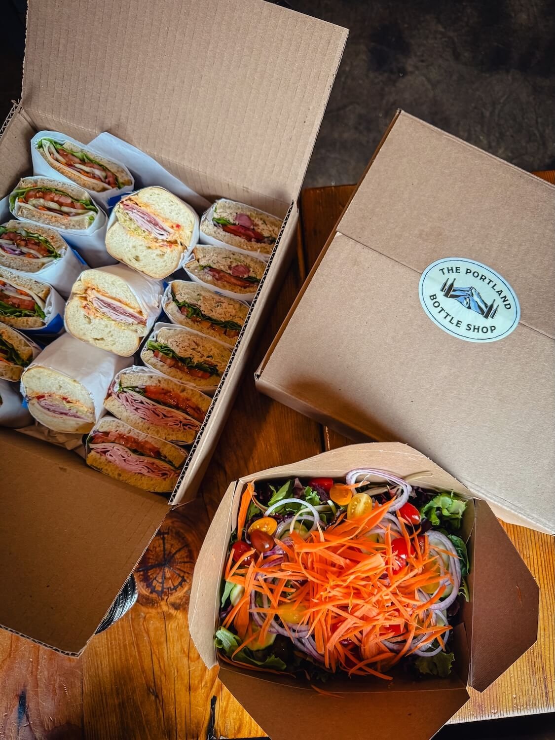 Catering boxes are ready when you are 🥪

Got a team lunch, meeting, or small group this week? We&rsquo;ve got an easy option&mdash;mix and match your sandwiches, add chips or a salad, and we&rsquo;ll have everything packed up and ready to go.

Order