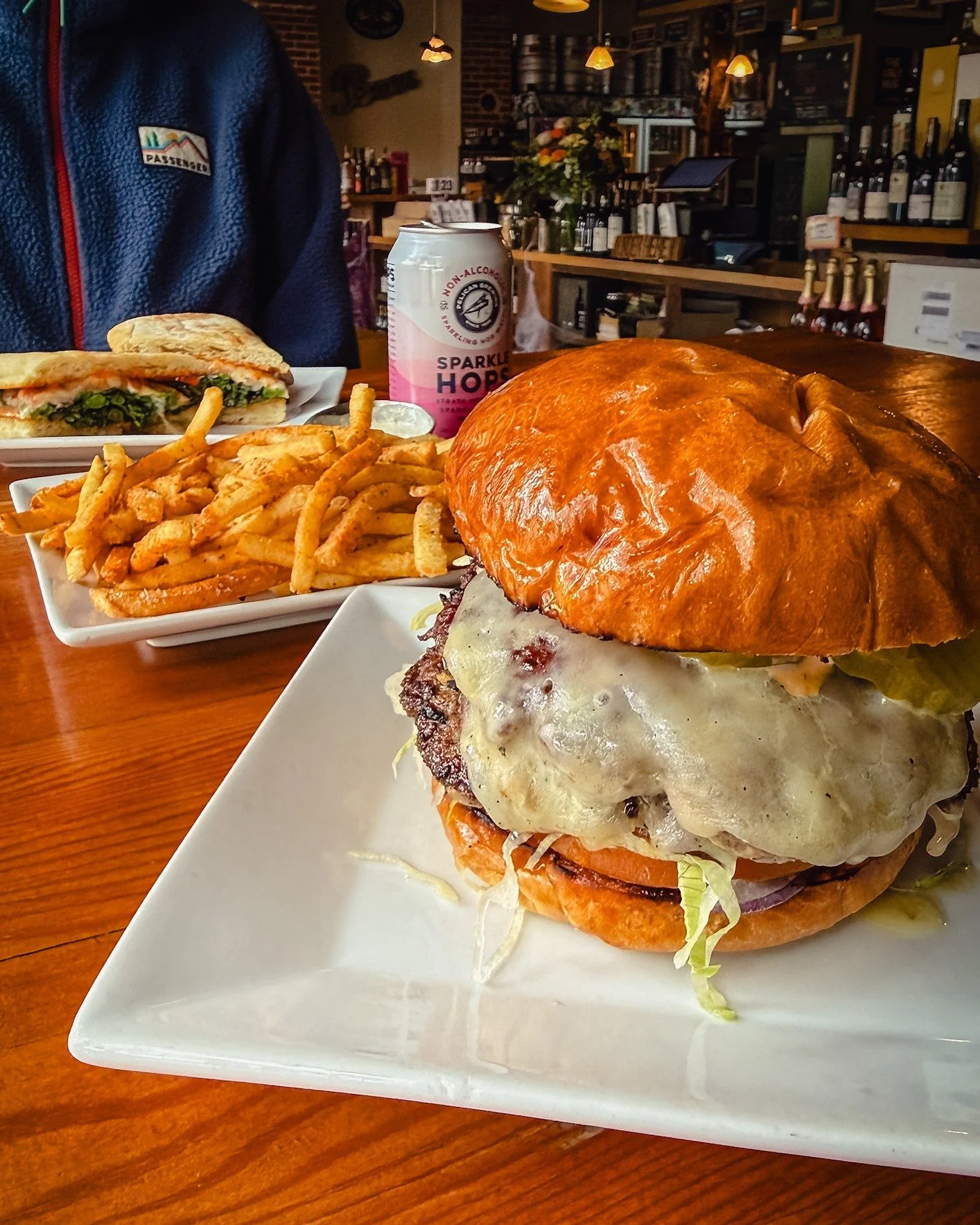 If you need a Saturday plan, this is it.
Burger, fries, and something cold to go with it.