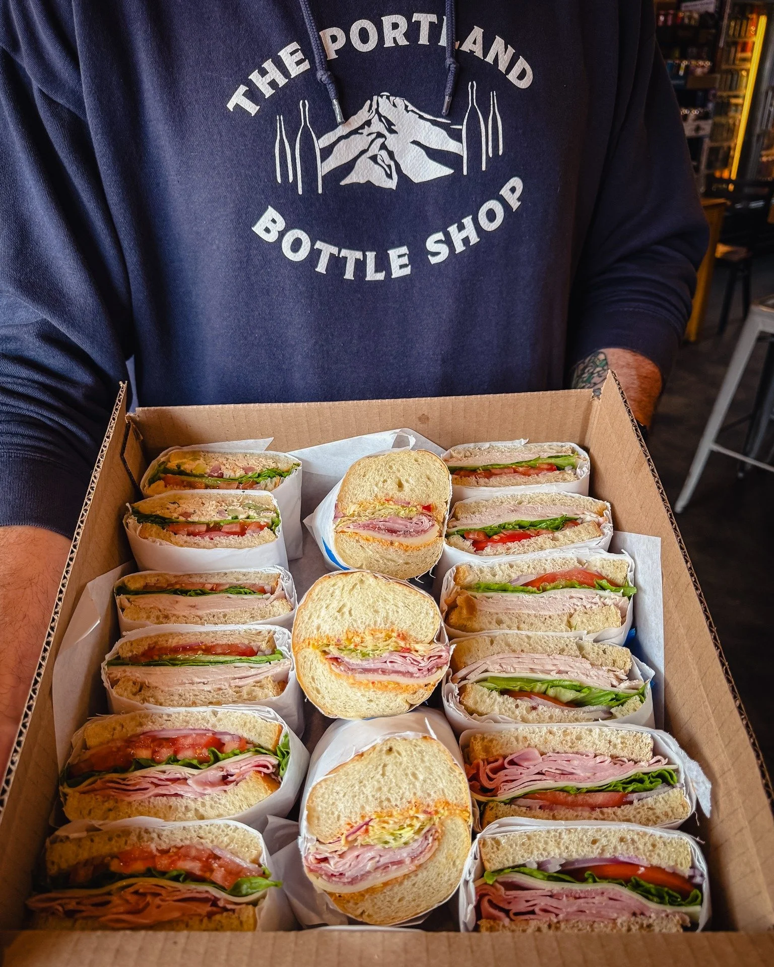 Planning ahead for the week?

Our catering boxes make lunches easy&mdash;mix and match sandwiches, add chips or a salad, and you&rsquo;re set.

Perfect for meetings, team lunches, or feeding a group without overthinking it.

Orders need to be in by n