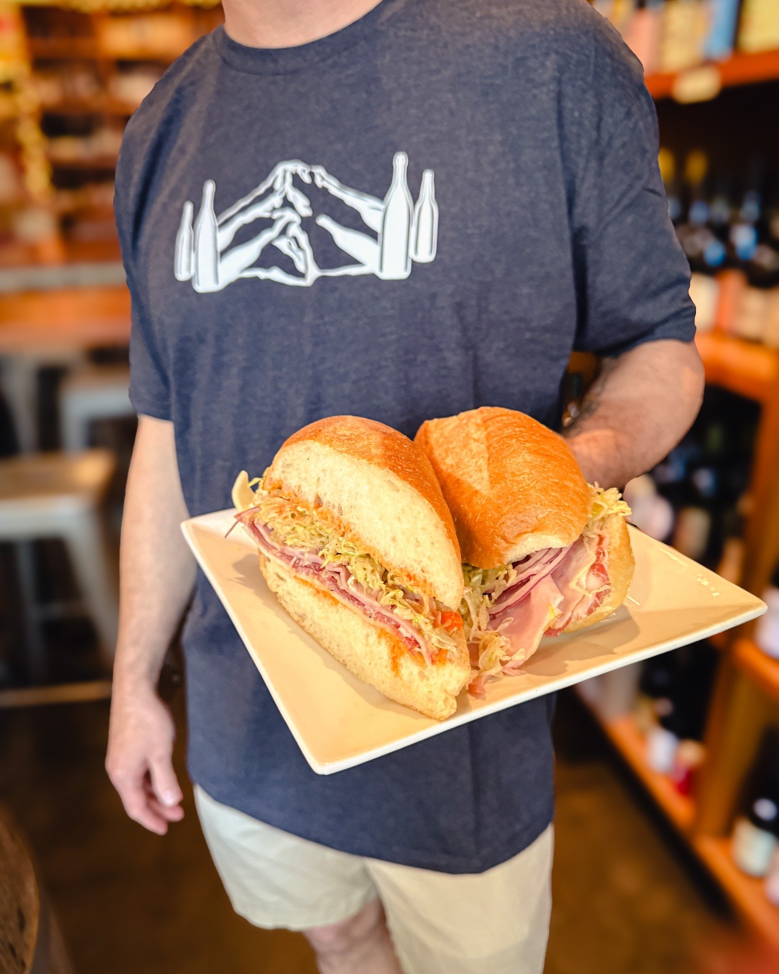 Lunch looks like this today.

Italian cold cut on a soft roll.