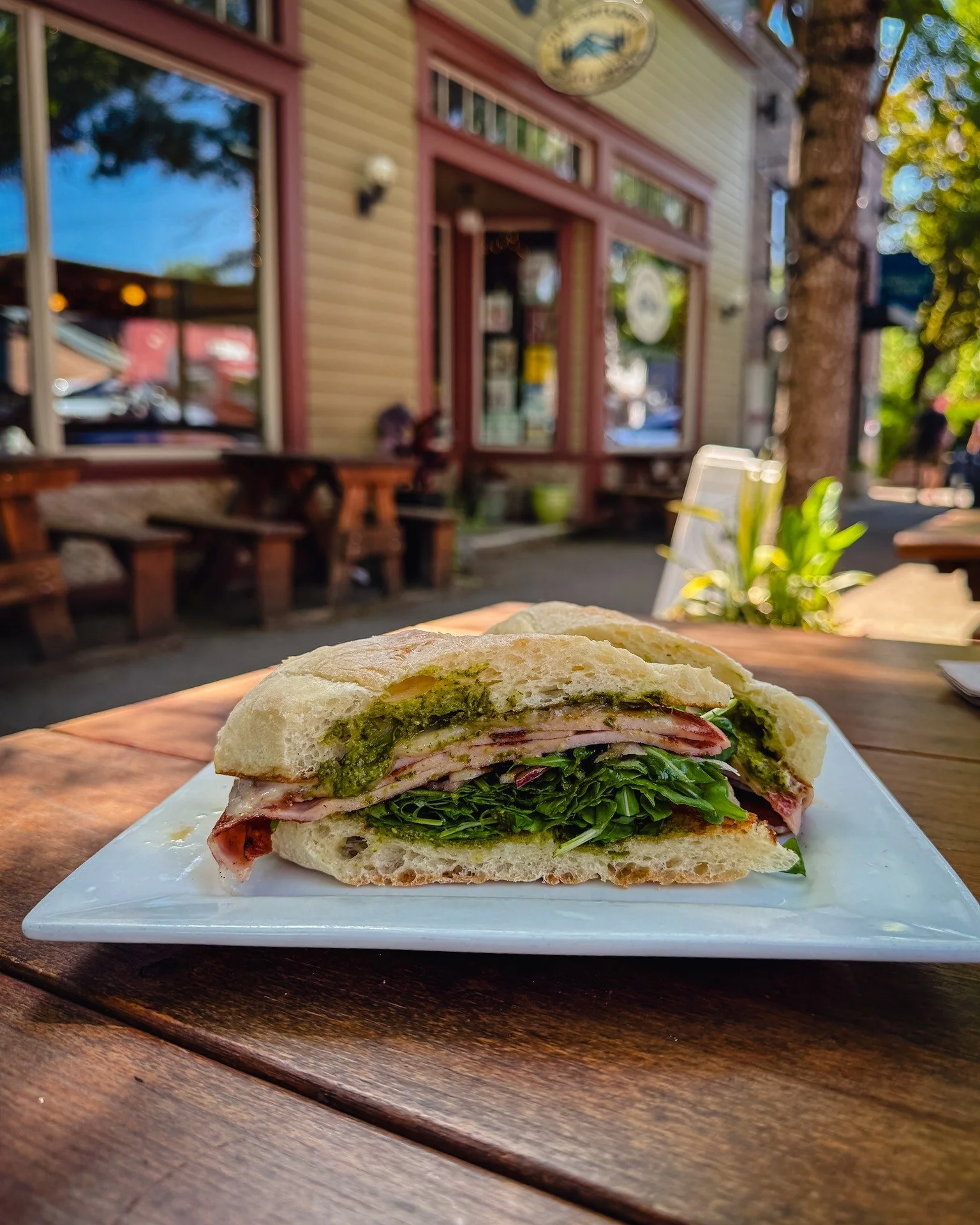 This week's special: Grilled Mortadella with provolone, red onion, dressed arugula, balsamic glaze, and pistachio pesto on a ciabatta roll. You don't want to miss this one!

Current Soup:
Curry Vegetable (GF, DF &amp; V)