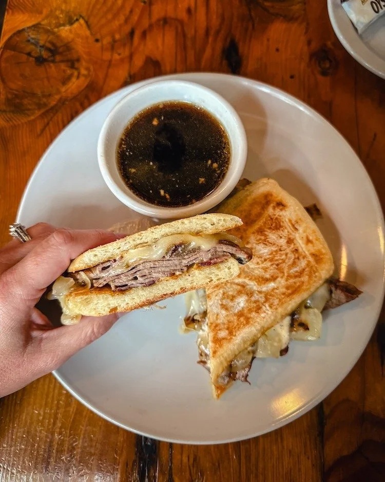 The Cascadia Dip. House-roasted beef, horseradish, au jus. It's a whole thing.