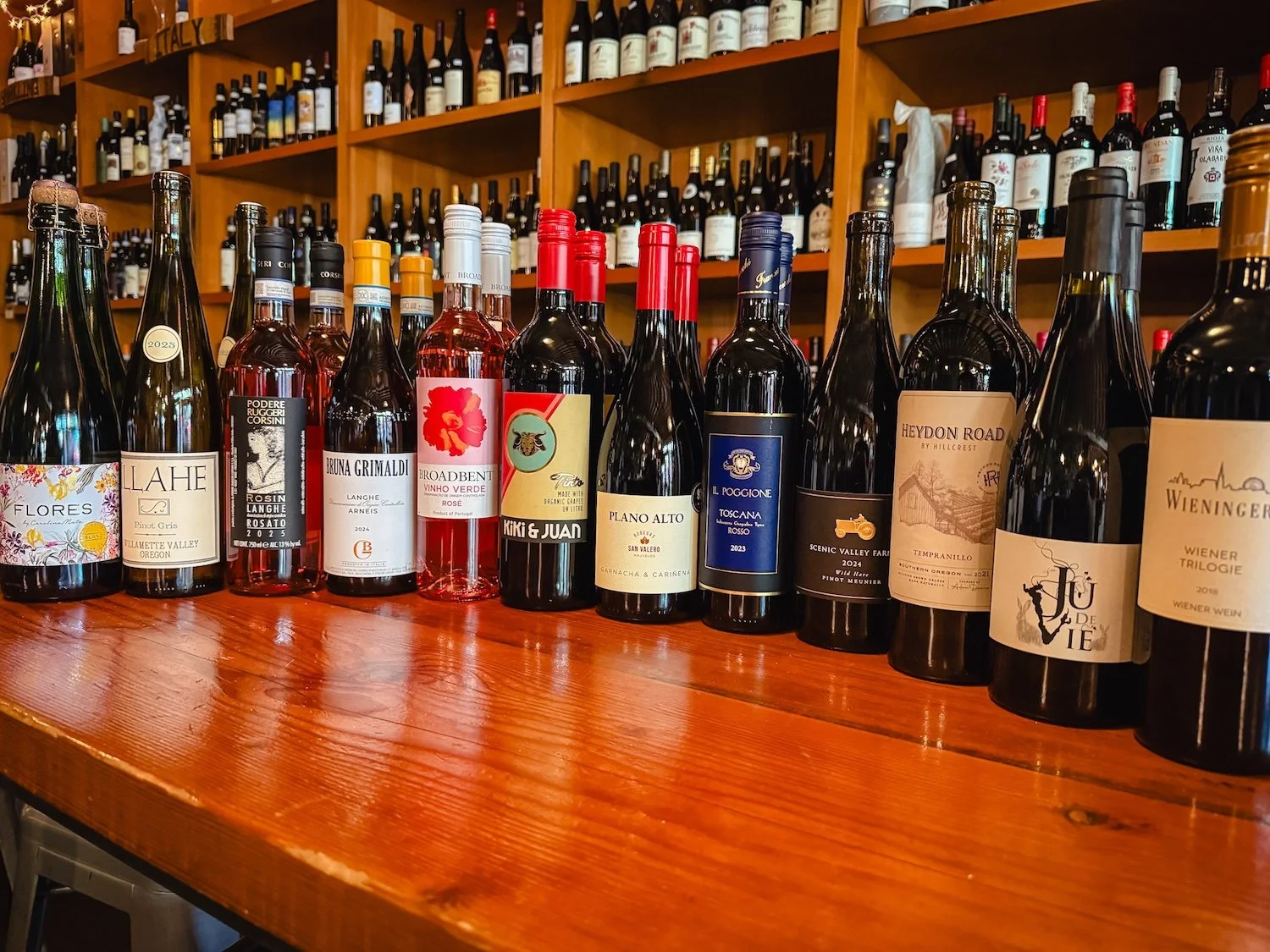 June's Case of the Month is twelve bottles and a passport's worth of stops. Oregon, Italy, Spain, Portugal, France, Austria. Whites, ros&eacute;s, reds. Something for every night of the week. 

Regularly $257, this month $206. Come see what's in the 