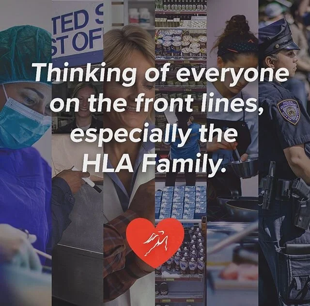 THANK YOU to the extended HLA Family of doctors, nurses, health care workers, first responders, military &amp; essential workers 💕 Stay safe!