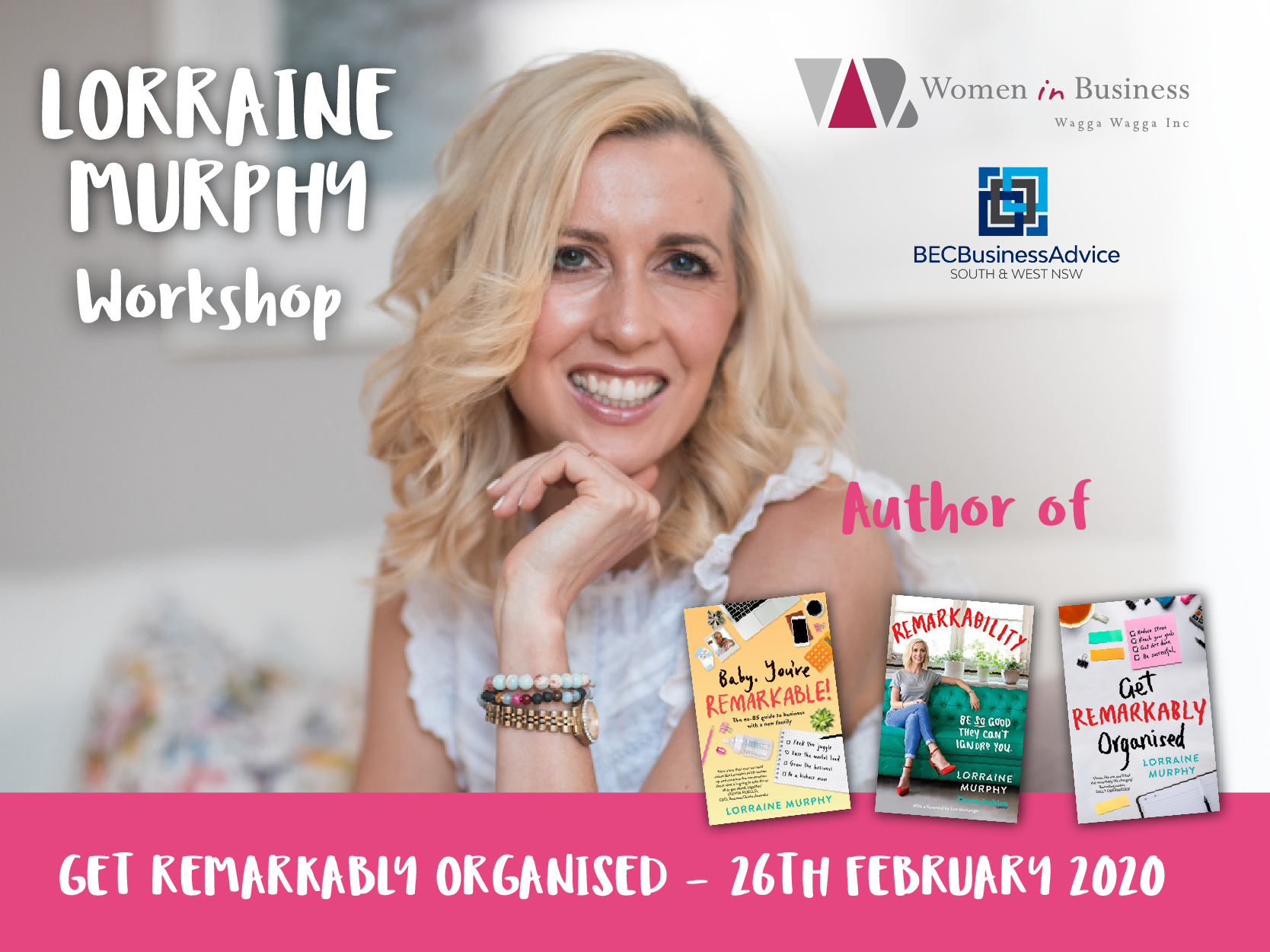  Get Remarkably Organised Workshop with Lorraine Murphy