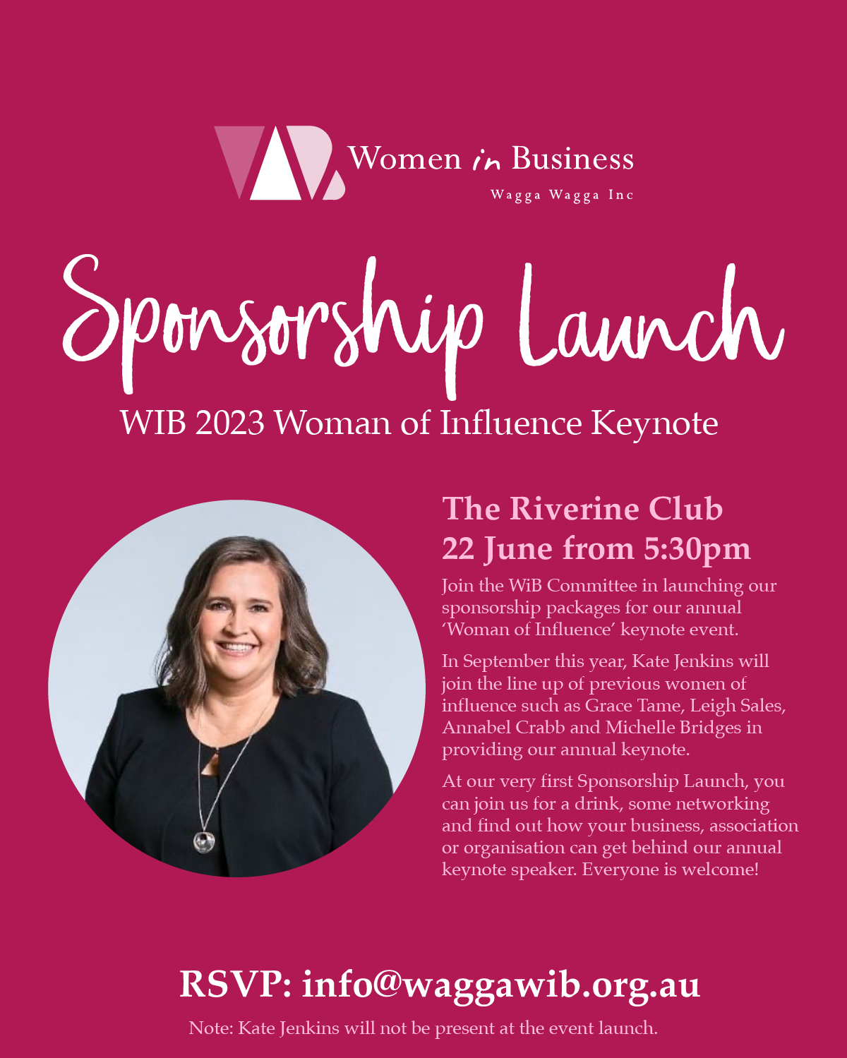 Sponsorship Launch - WiB 2023 Women of Influence Keynote