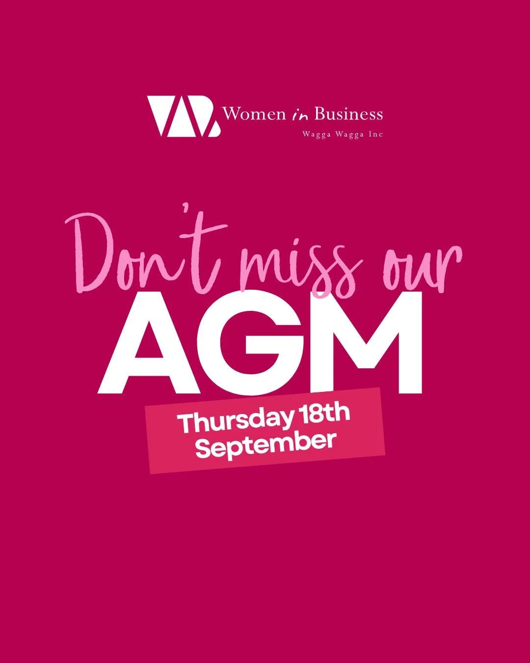 📣 WiB members, you're invited to our Annual General Meeting.

Come along to hear what&rsquo;s been happening behind the scenes, have your say in what&rsquo;s next and find out how you can get more involved. Committee positions are open, and we&rsquo