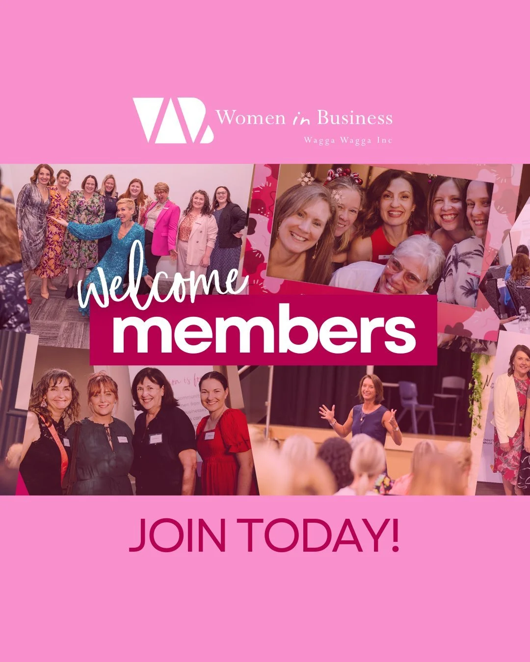 Ready to grow your network in the new year?

Women in Business Wagga Wagga brings together women from all industries and stages to connect, learn and support one another. Members enjoy exclusive offers, discounted events, professional development and