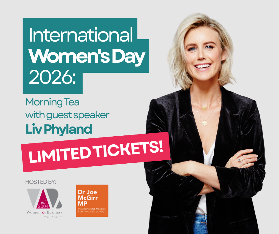 2026 International Women’s Day: morning tea with guest speaker Liv Phyland.