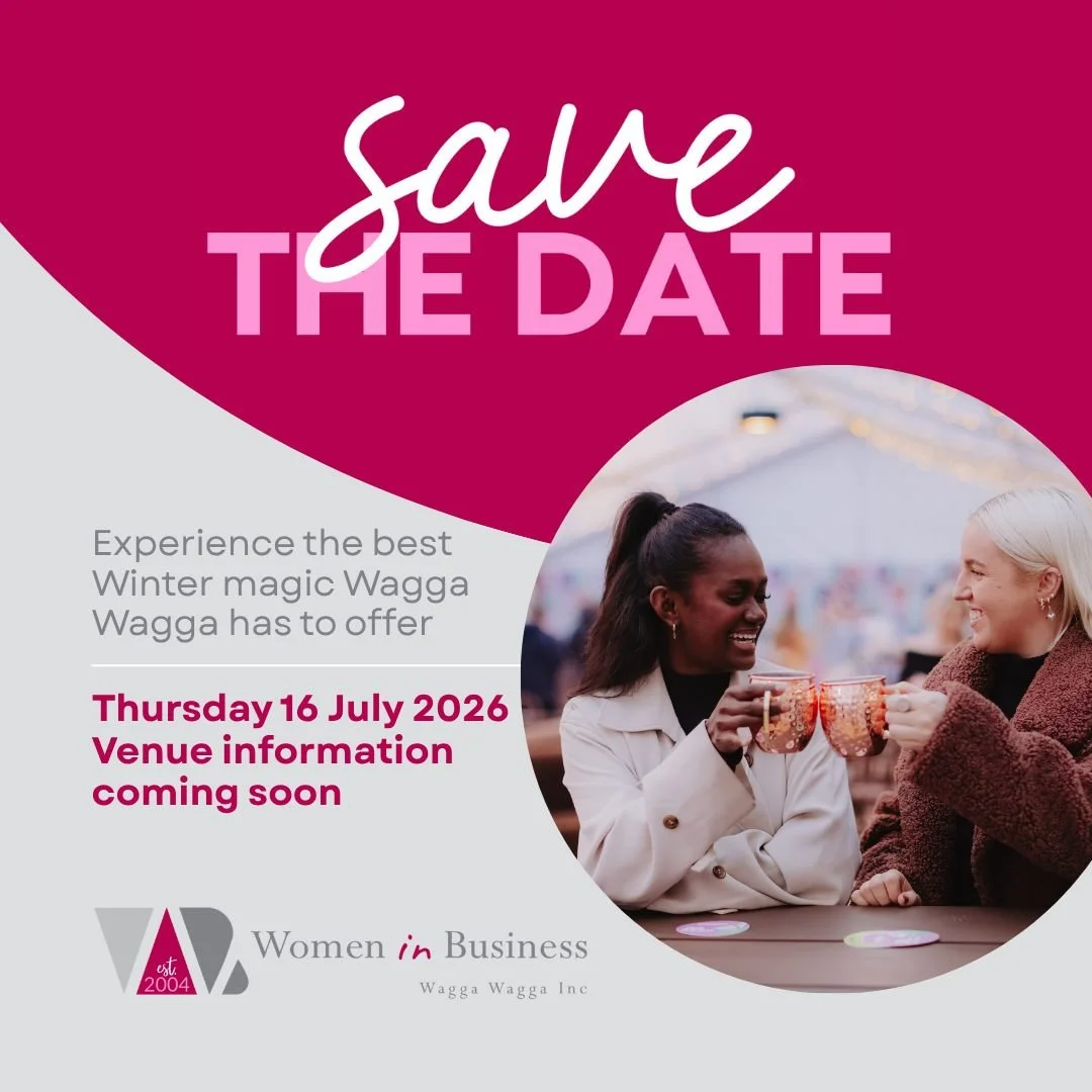 ❄️ SAVE &bull; THE &bull; DATE ❄️

The Festival of W is back, and we are combining our July Women in Business event with the best winter magic Wagga has to offer!

We are planning a beautiful dinner in town (venue TBC very soon!), followed by a group