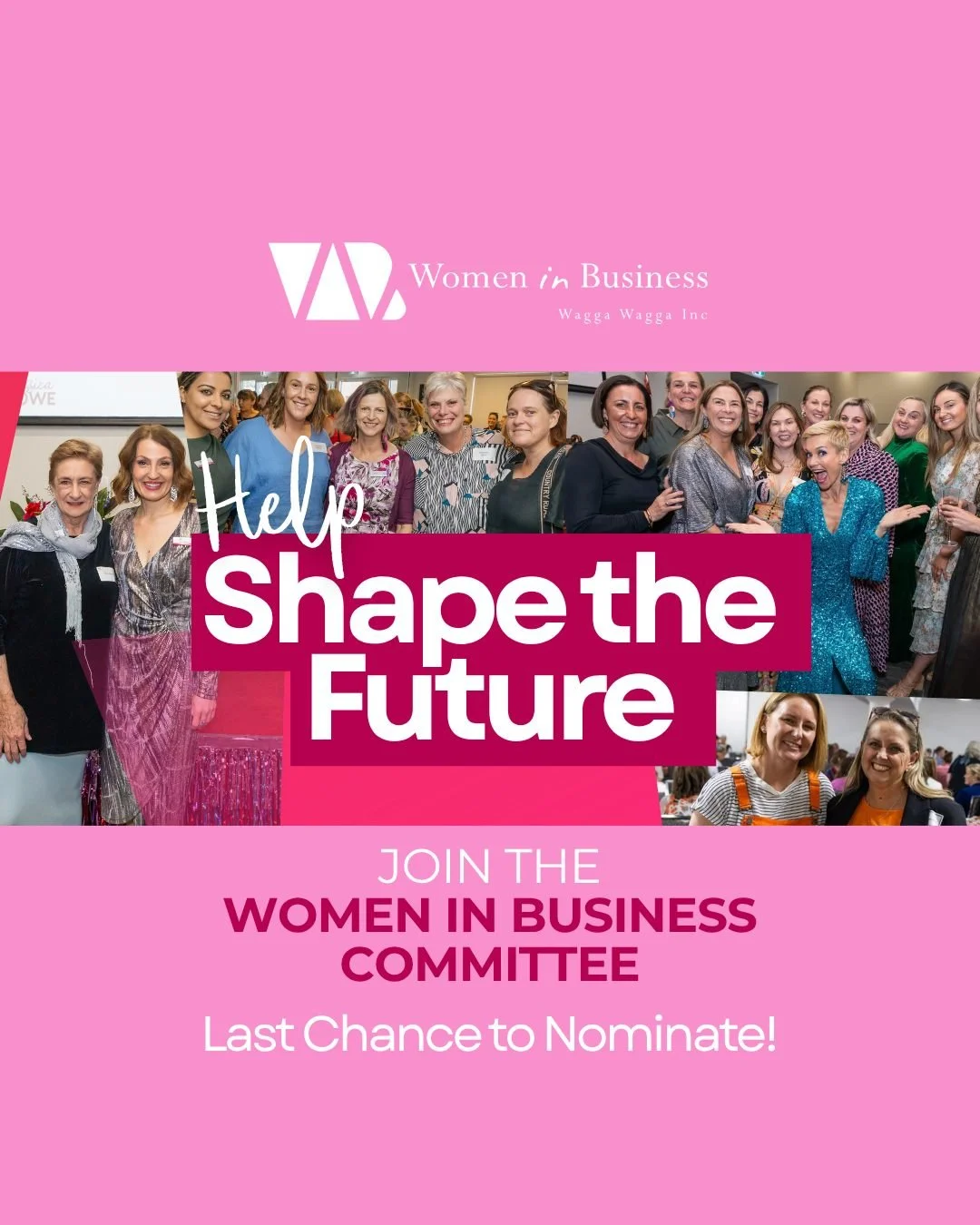 Midnight tonight is the deadline to submit your online nomination for the 2026/2027 Women in Business Committee!

Whether your background is in events, finance, marketing, governance, or you simply love being part of a supportive team, your perspecti
