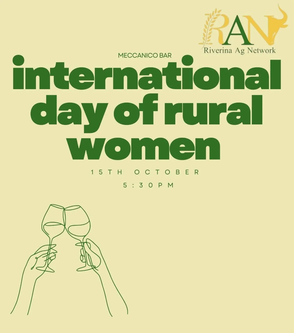@waggawib Ladies, it's not too late to get tickets for this special event hosted by  @riverinaagnetwork at Meccanico this evening!

It&rsquo;s a wonderful opportunity to connect with women across our region, hear real life stories, share experiences 