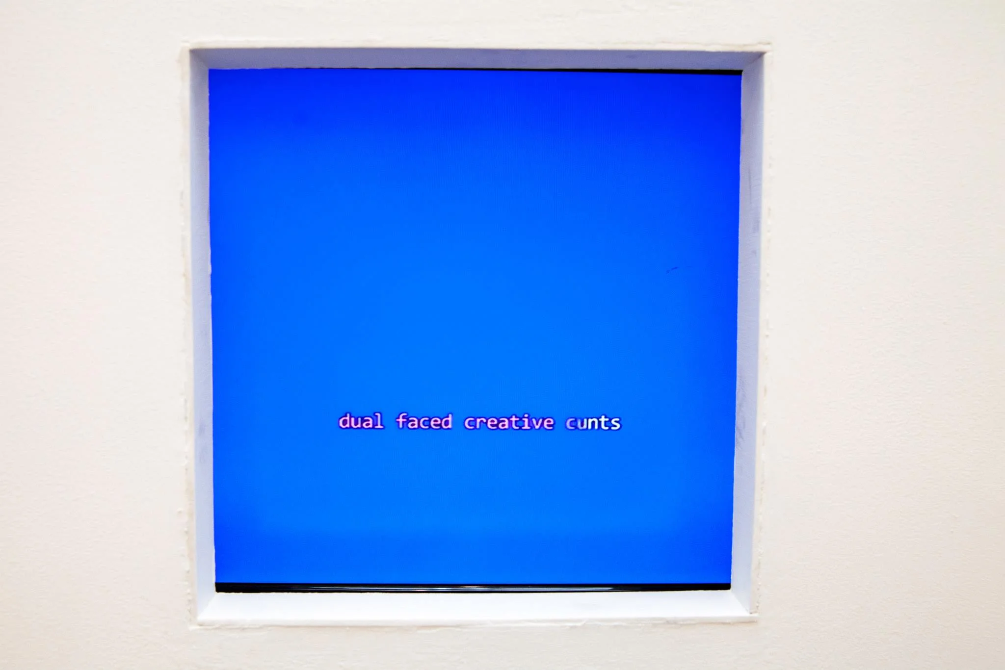 KTV , 2015 Sophie Morrow and Jess Gall First Site Gallery Photographed by Alan Weedon Interrupting private nodes of narcissistic thoughts we project our inner desires to be famous. 
