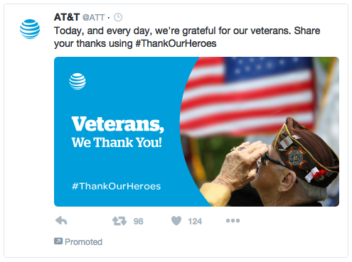 Sample Twitter post