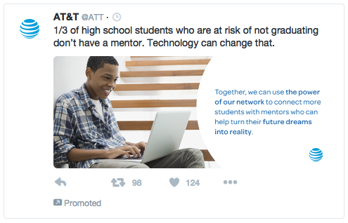 Sample Twitter post
