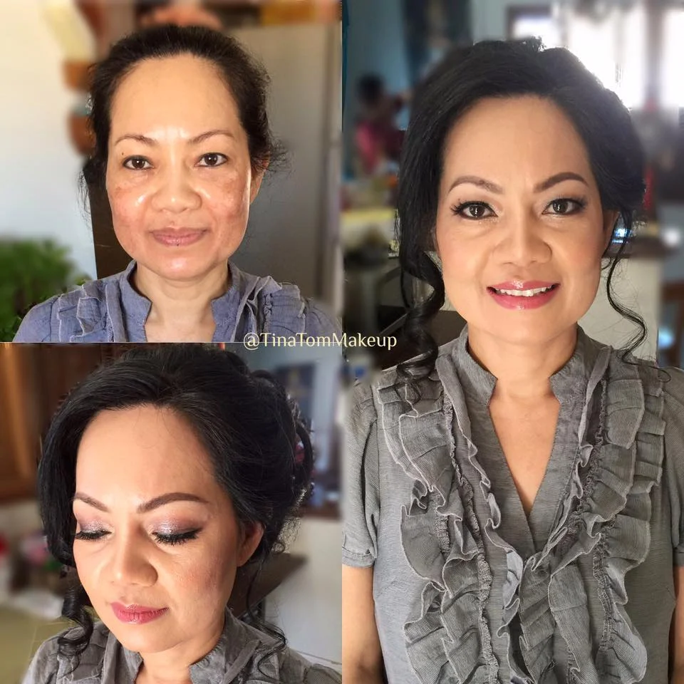 This sweet client's main concern was to cover the discoloration in her cheeks & to look fresh and awake. I think we did a great job without making her look cakey, wouldn't you guys agree?