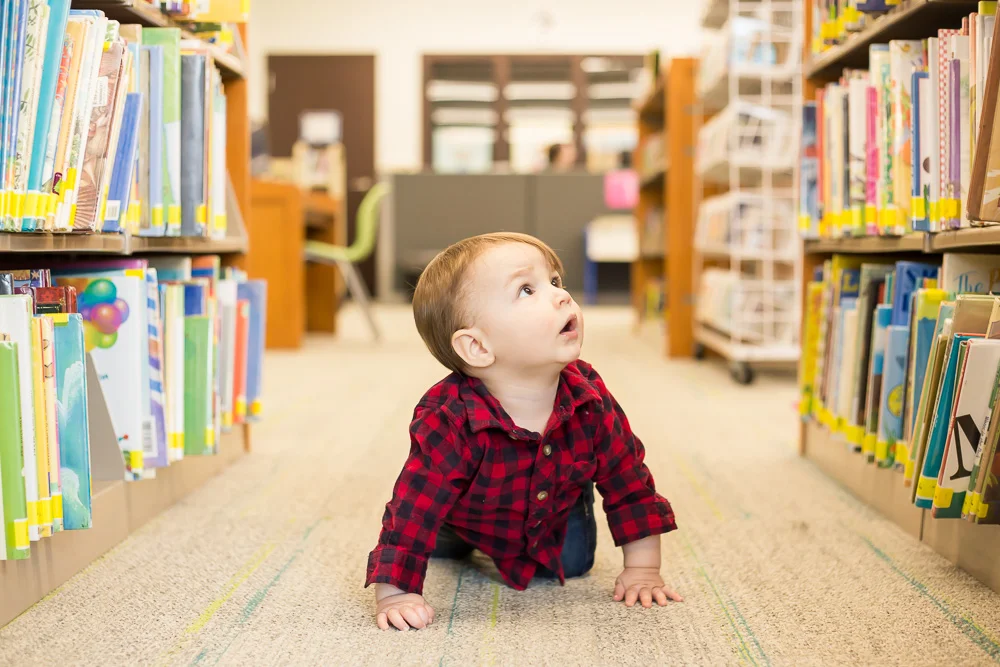 Checking out all the library books | Irondequoit Public Library | Documentary Photographer