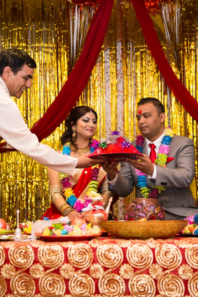 Receiving gifts during the ceremony | Northern Virginia Wedding Photographer