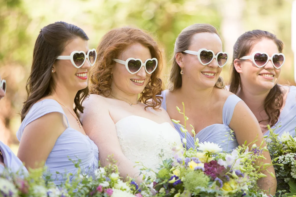 Bride and bridesmaids on the wedding day | Warrenton Virginia | Fauquier Wedding Photography