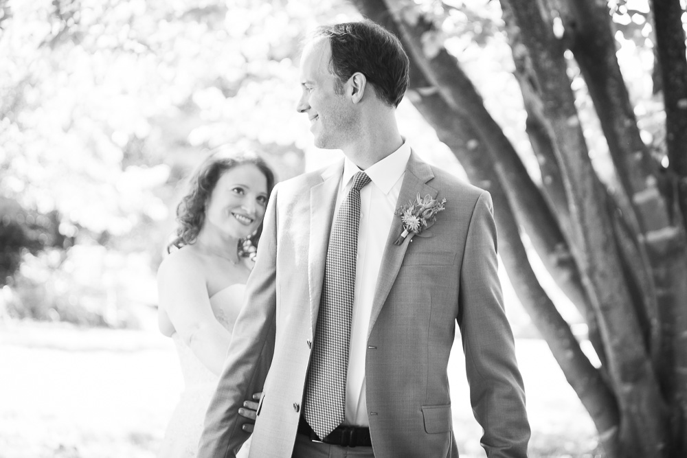 The wedding couple during their First Look at Airlie | Megan Rei Photography | Northern Virginia Wedding Photographer | Warrenton, VA Wedding