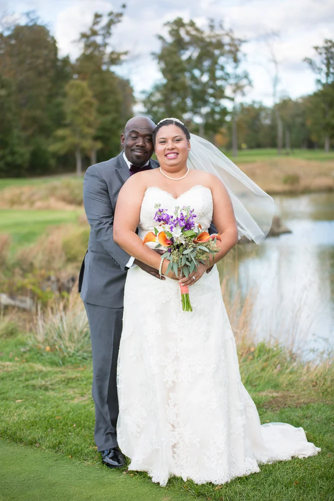 Aren’t they just the cutest bride and groom? | Westfields Gold Club Wedding Photography | Northern Virginia