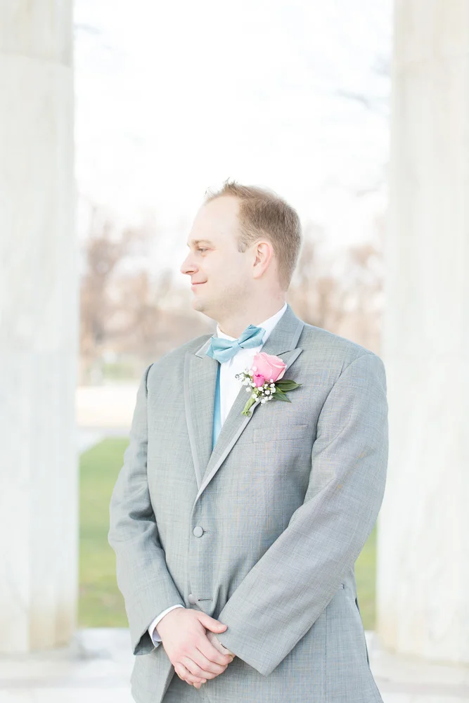 The groom looking happy on his wedding day | Washington, DC Wedding Photography