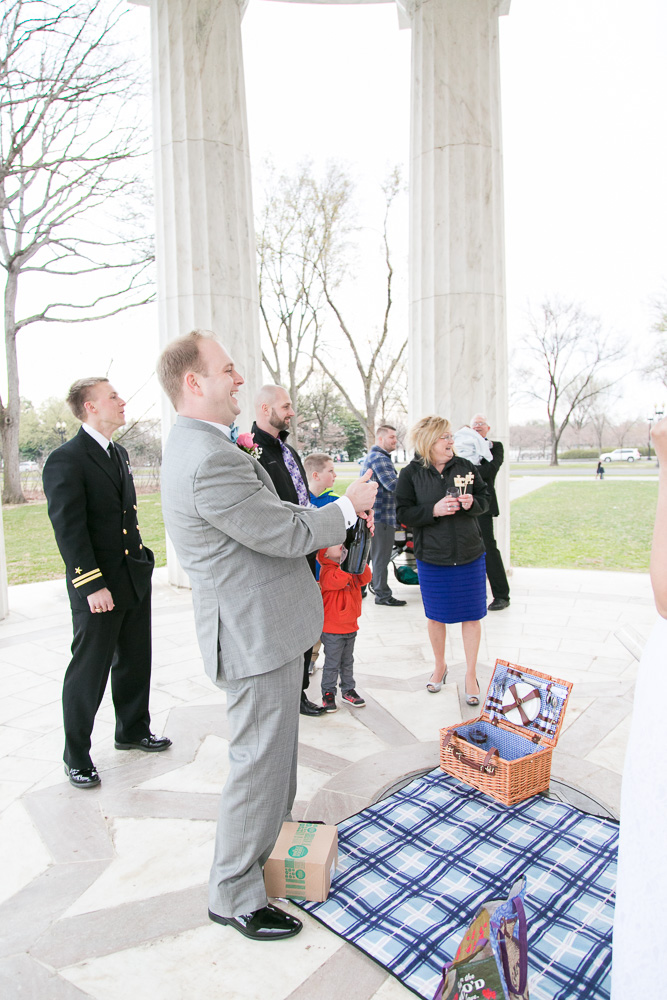 Popping the champagne | Megan Rei Photography | Photojournalistic style wedding photography | Washington DC Wedding Photography