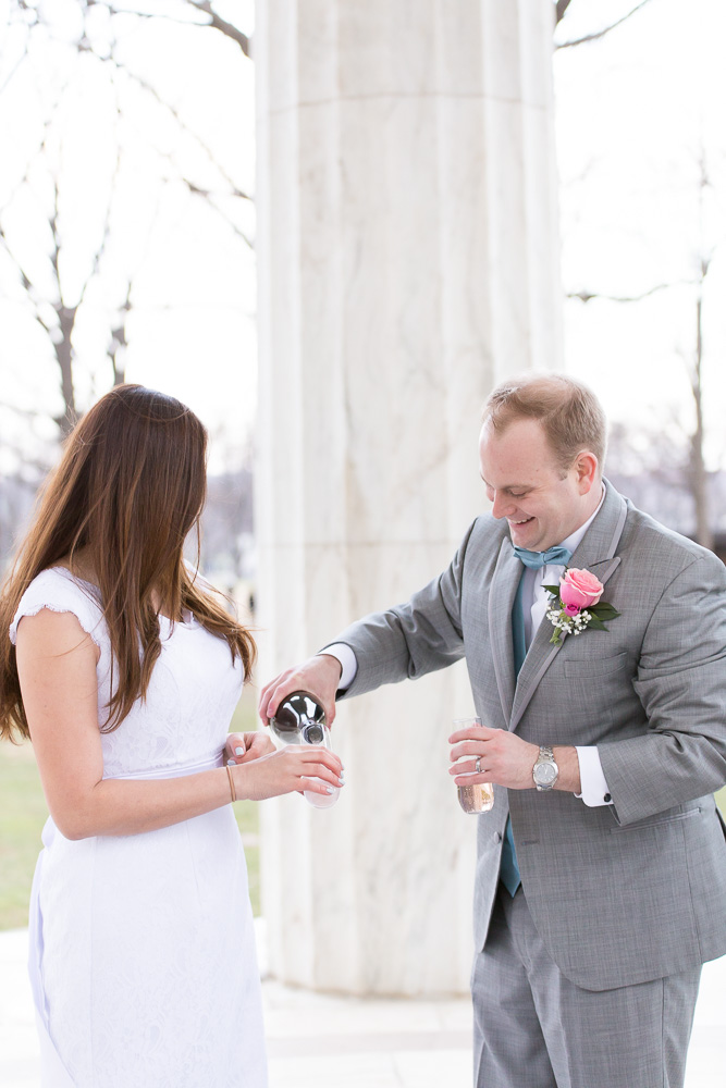 Popping the champagne | Megan Rei Photography | Photojournalistic style wedding photography | Washington DC Wedding Photography