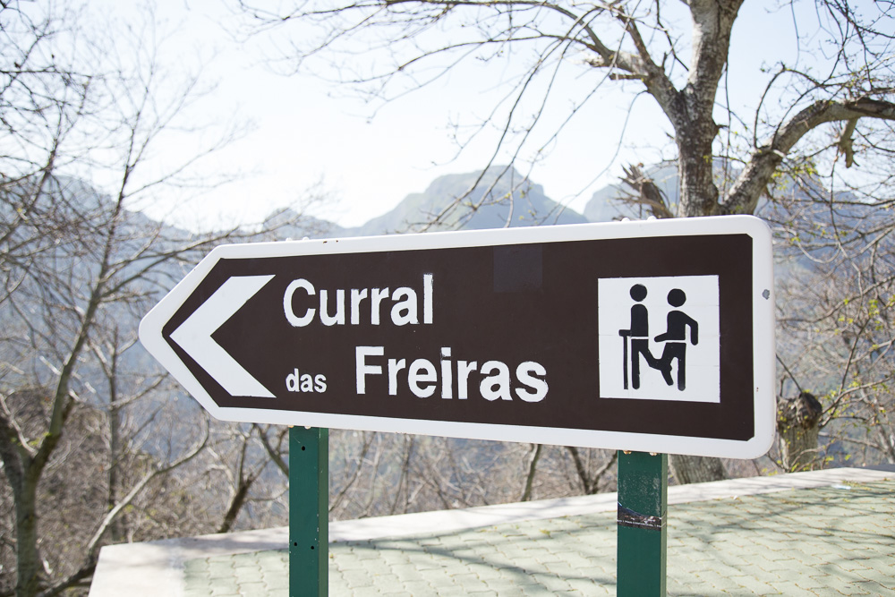 Sign for Curral das Freiras