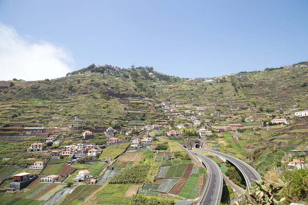 Beautiful views while driving across Madeira