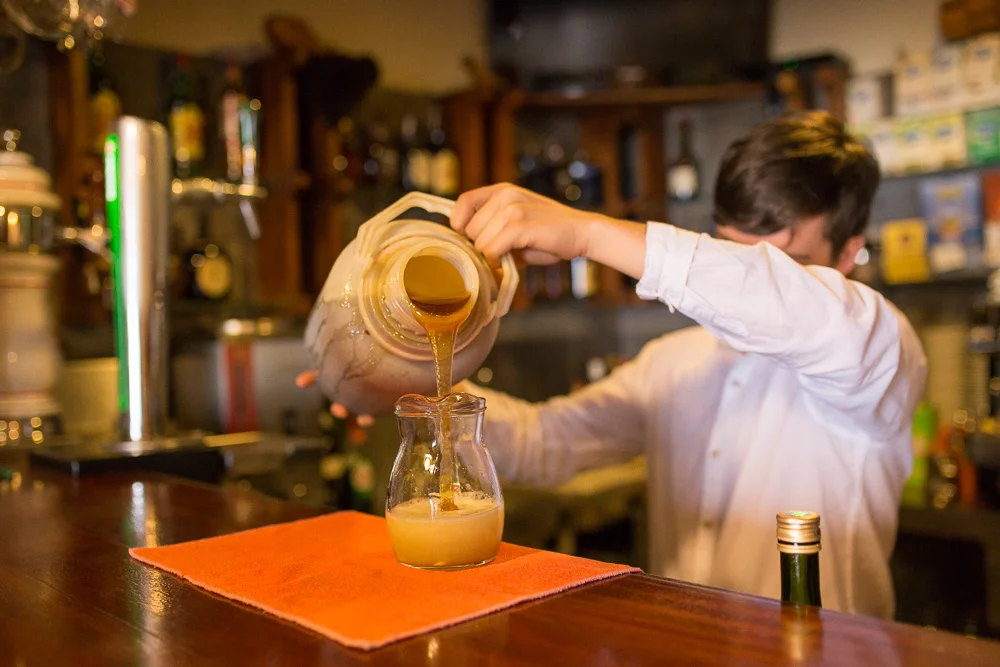 Making poncha in Ribeiro Frio, Madeira