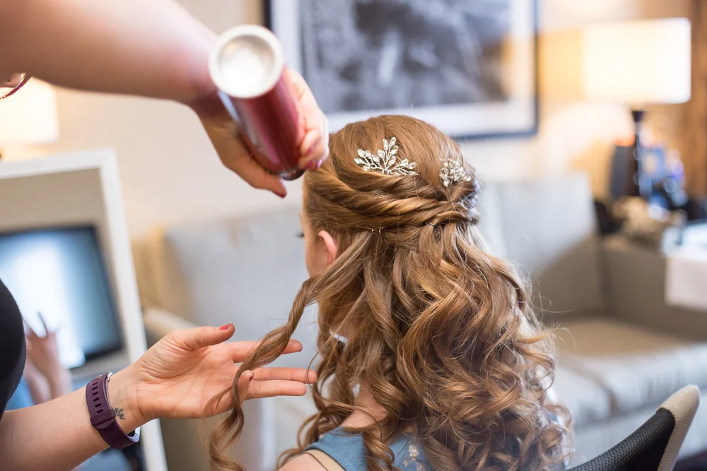 Bridal hair by April Sunshine | Megan Rei Photography | Rochester Wedding Hairstylist