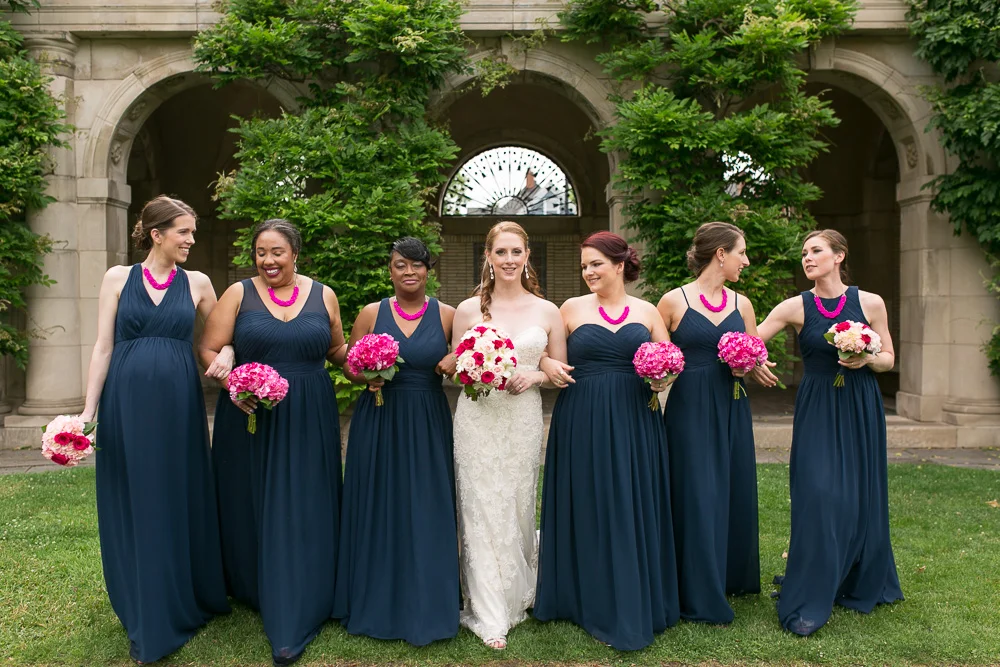 Bridal party at George Eastman Museum | Documentary Rochester Wedding Photographer | Megan Rei Photography