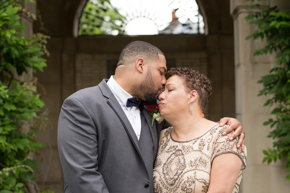 Sweet photo of groom and his mom | Documentary Wedding Photographer in Rochester, NY | Megan Rei Photography