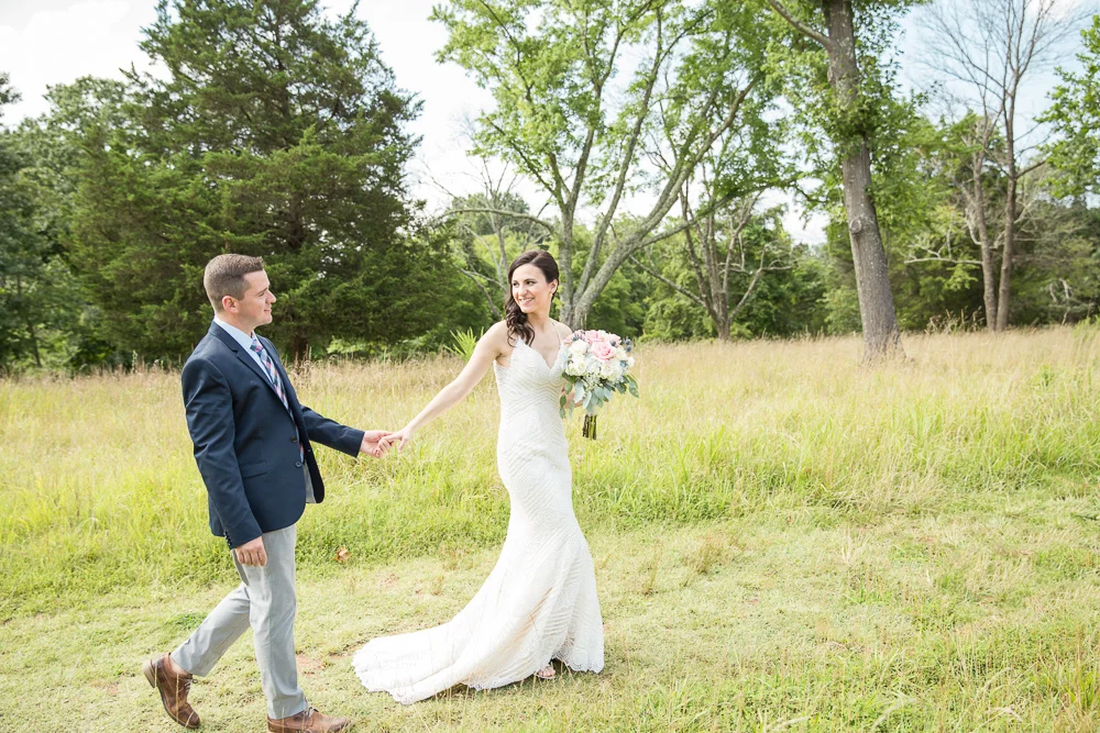 Wedding photos at Manassas National Battlefield Park | Natural light photographer in Washington, DC area | Wedding dress by Maggie Sottero Designs from Bridals by Elena