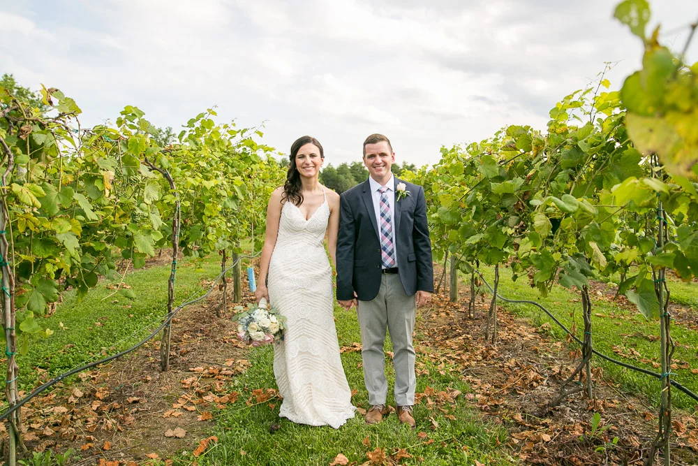 Wedding photos in the vineyard at Winery at Bull Run | Best Vineyard Wedding Venue in Virginia | DC Area Outdoor Wedding Locations