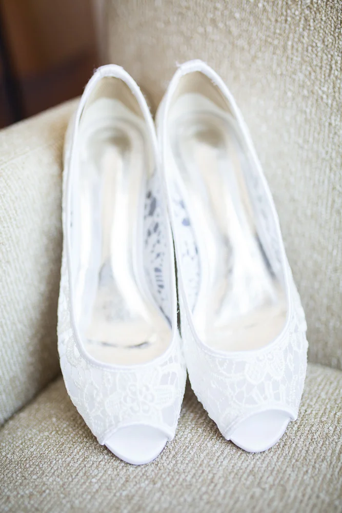 Bride’s wedding shoes | Wedding Detail Photos at Westin Washington Dulles