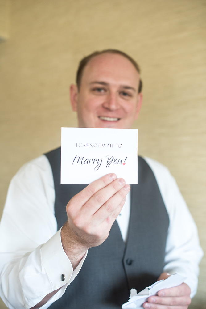 “I cannot wait to marry you” letter from the bride