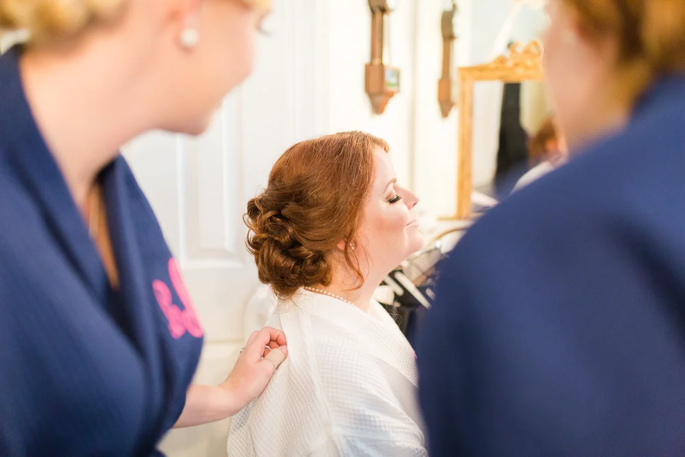 Getting ready for the wedding day | Bridal makeup by Kristal Lane, Richmond Makeup Artist