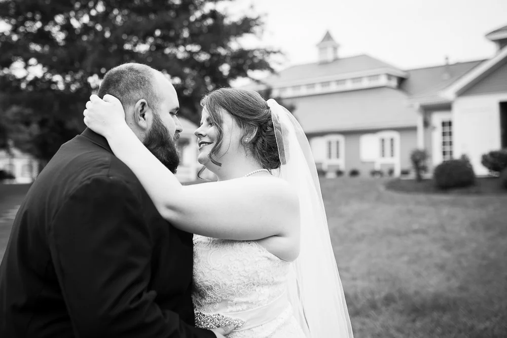 Sweet wedding picture of bride and groom | Documentary wedding photography in Richmond