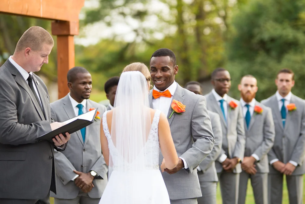 Candid wedding ceremony photography in Culpeper, VA | Outdoor wedding ceremony venues in Culpeper
