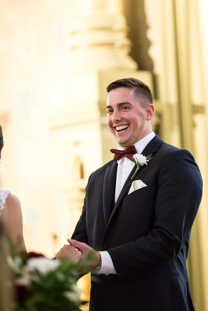 Candid photo of laughing groom | Chapel Hill Weddings | Best Places for Wedding Ceremony in Rochester, New York