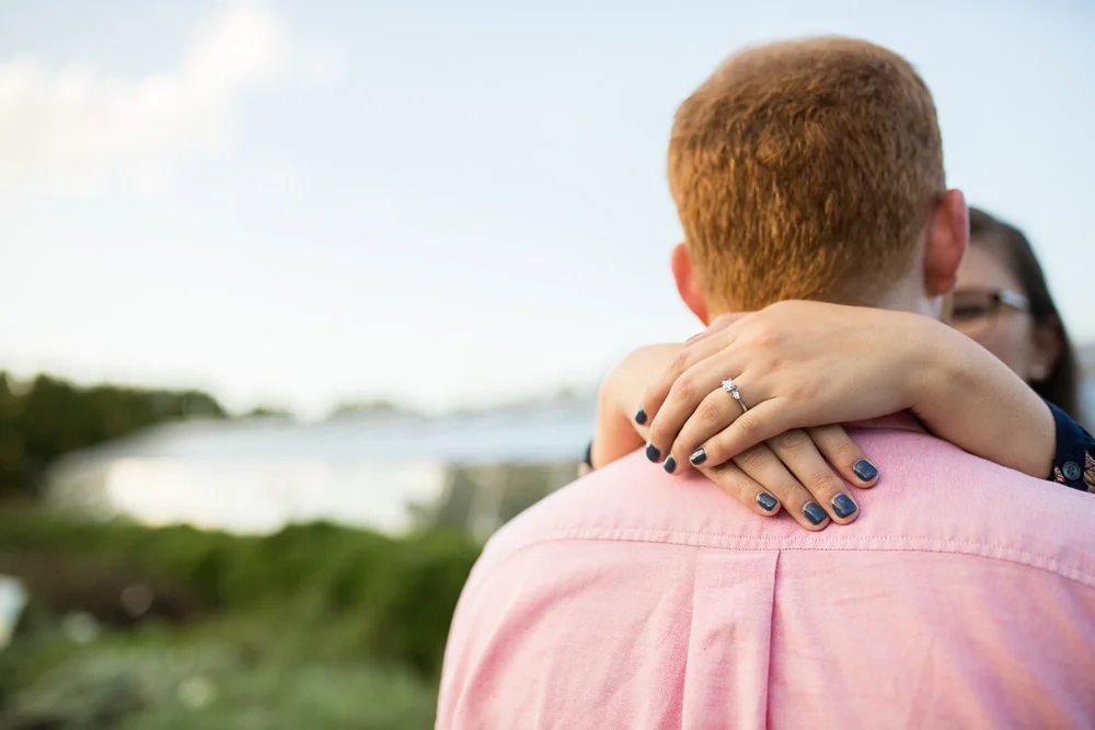 Engagement photos at the State Arboretum of Virginia