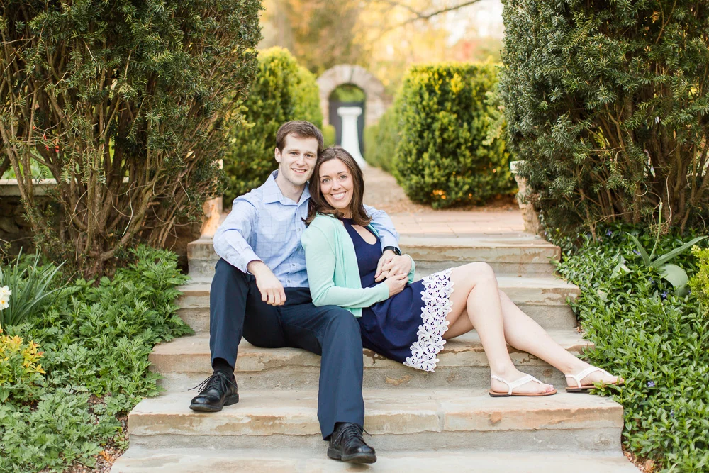 Smiling couple during their engagement session | Best Warrenton VA Engagement Photographers | Megan Rei Photography