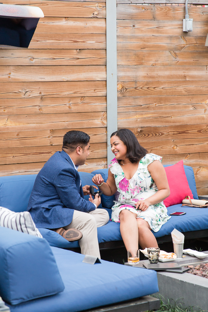 Proposing at Masseria Restaurant in Washington DC | Candid DC Photographer | Megan Rei Photography