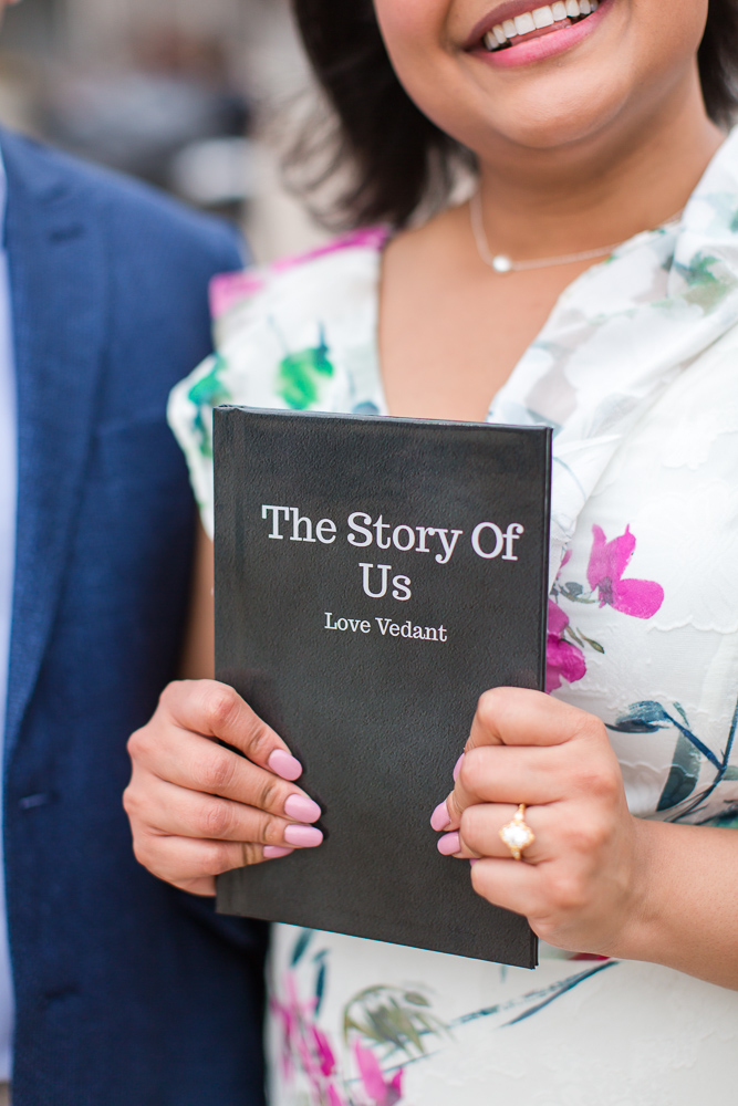 Book designed by Vedant for the surprise proposal