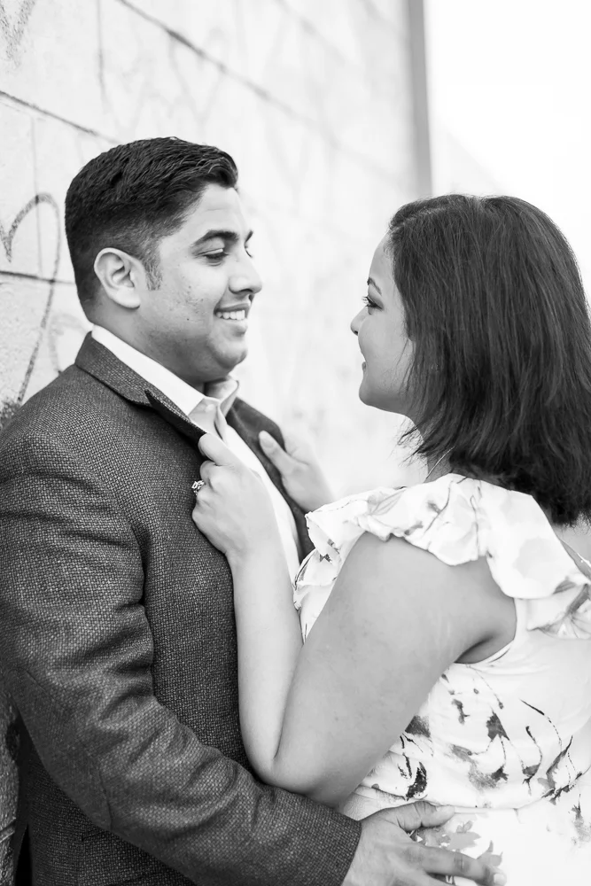 Happy couple after their proposal