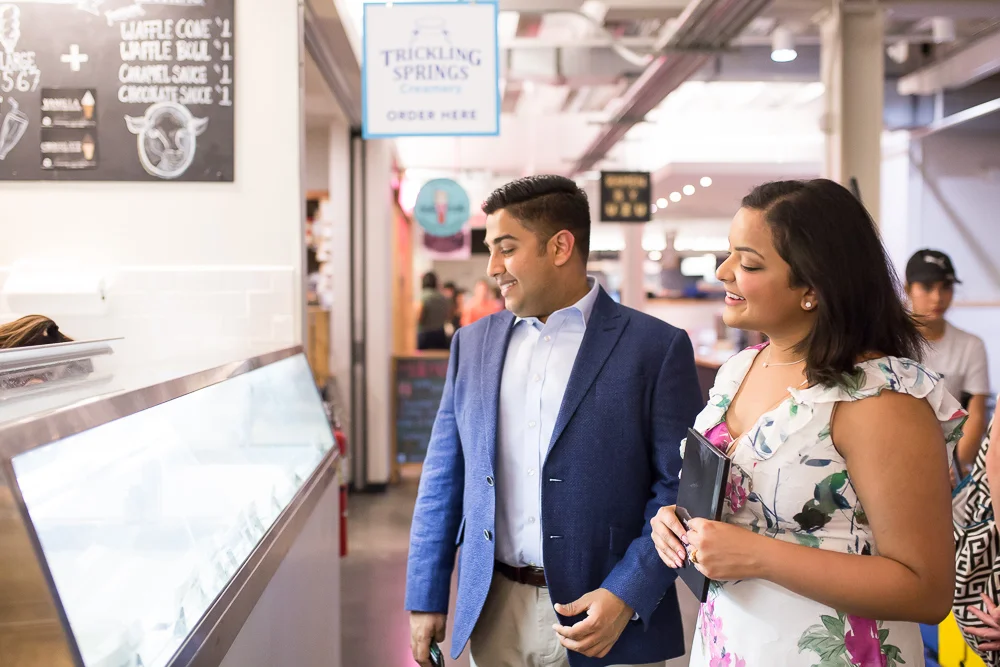 Picking out ice cream at Trickling Springs Creamery | Union Market Ice Cream